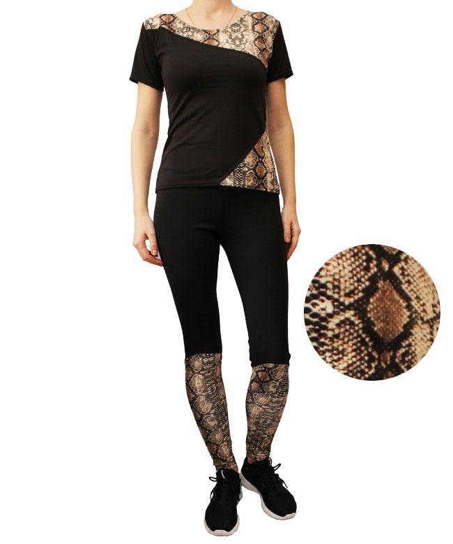 

Женский спортивный комплект, размеры: 42- 48., Черный