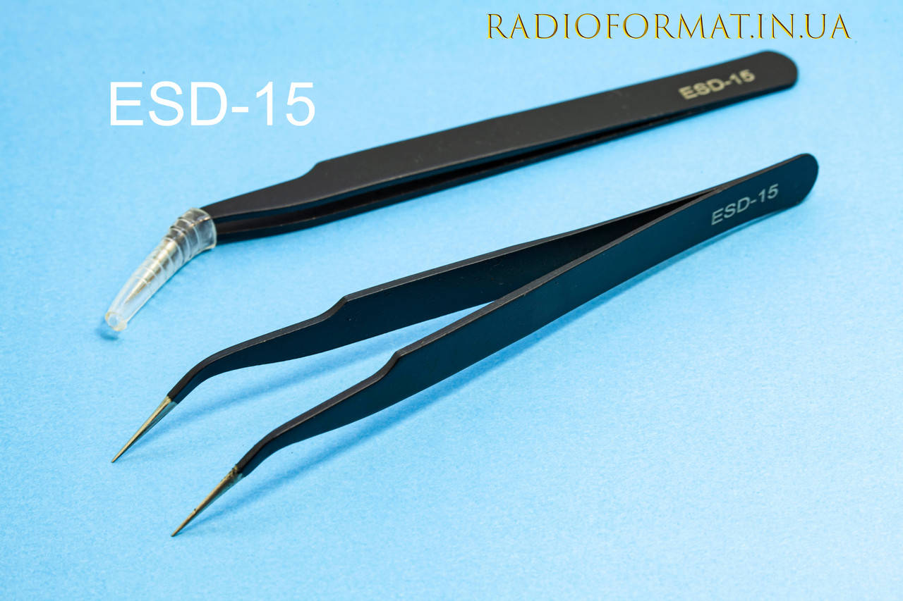 

Пинцет ESD-15 антистатический изогнутый 120 мм