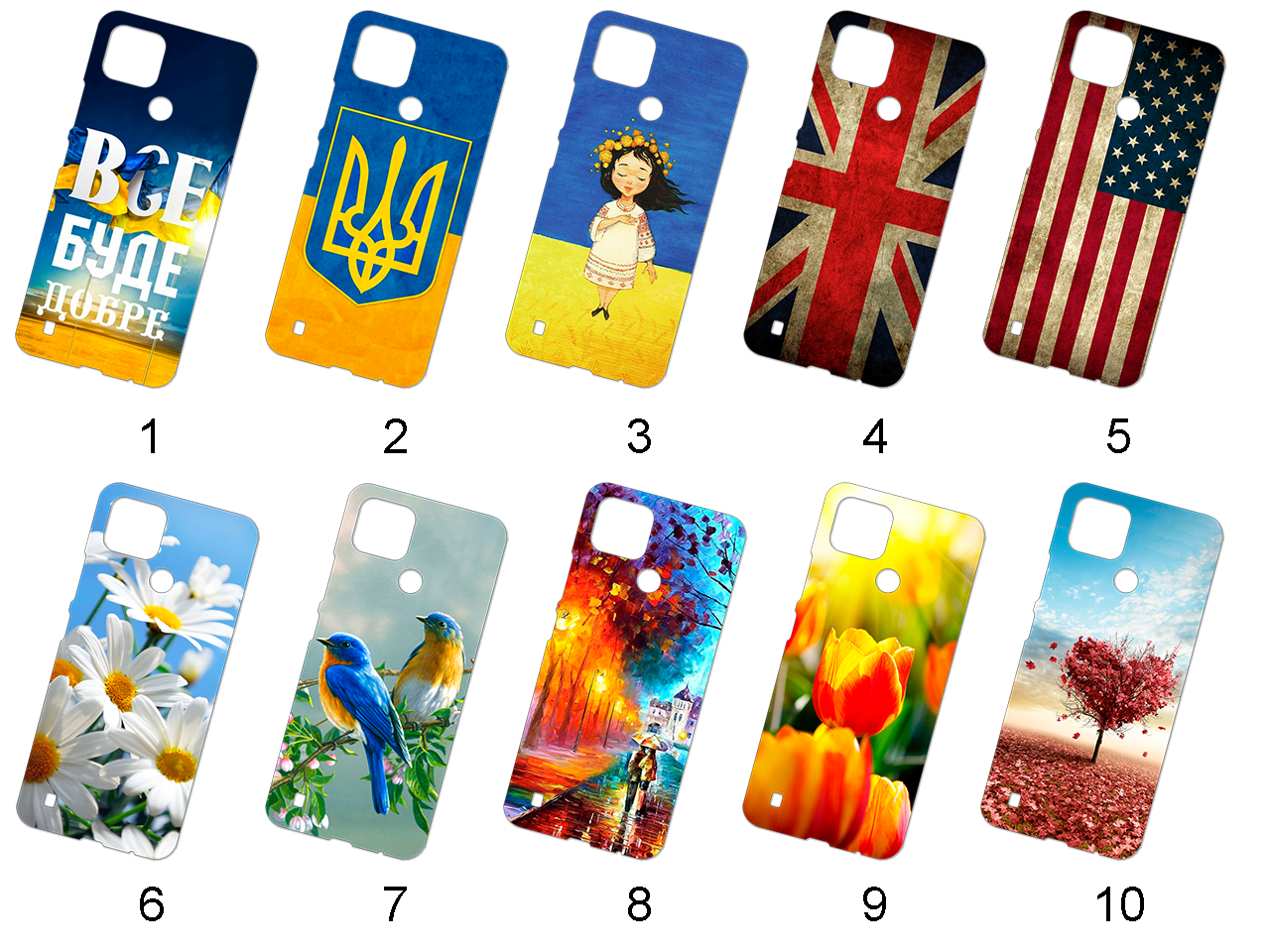 

Красивая накладка на Realme C21 (50 дизайнов)