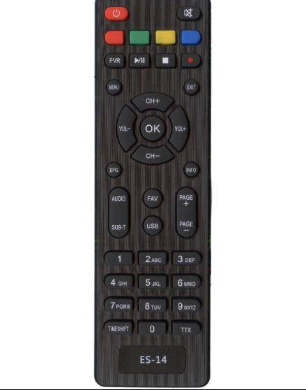 

Пульт для Т2 тюнера Eurosky ES-14