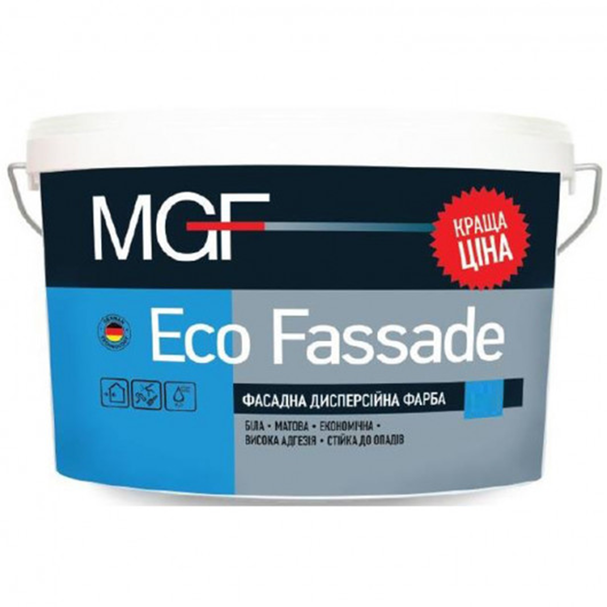 

Фасадная краска MGF Eco Fassade 7кг, Белый