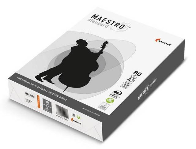 

Бумага офисная Maestro Standard А3 80 г/м2 (Словакия), Белый