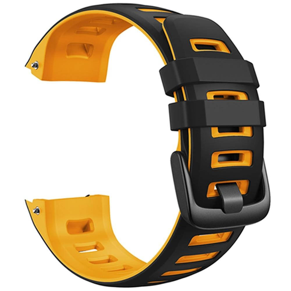

Cменный ремешок для наручных часов Garmin Instinct Tide/Esports/Solar/Tactical Черный с желтым