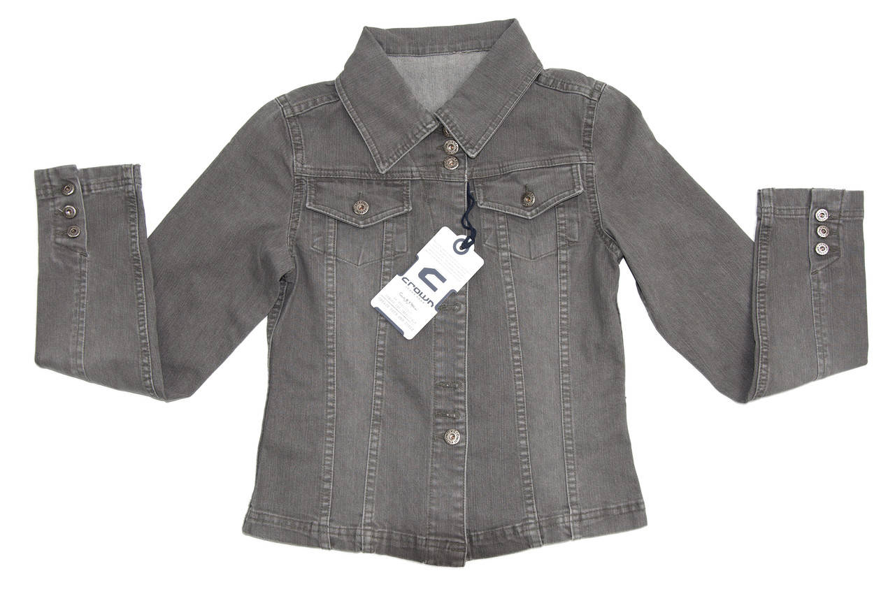

Женская джинсовая куртка Crown Jeans модель 407 GIO M, Серый