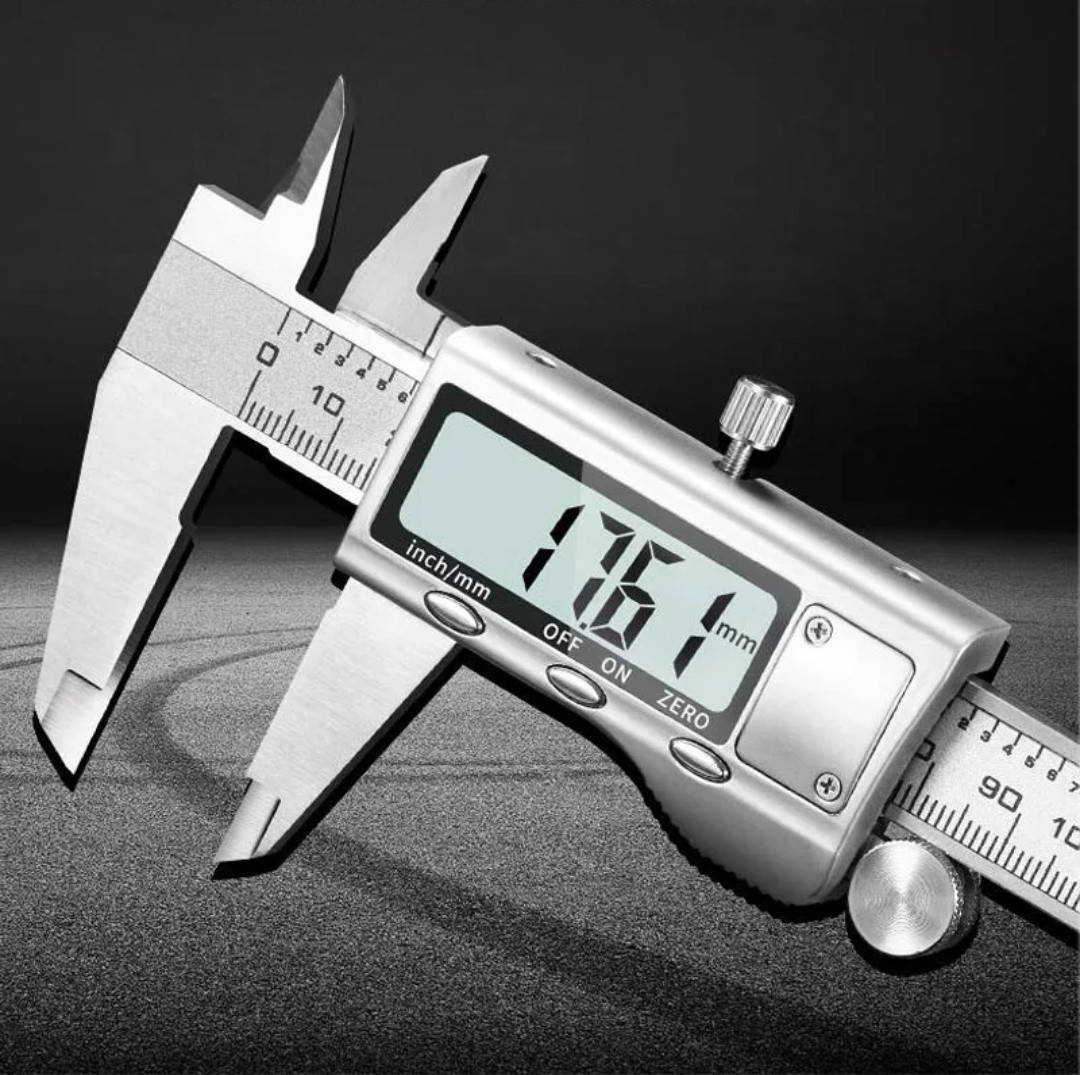 

Штангенциркуль электронный металлический 150 мм / Высокоточный цифровой микрометр (шаг 0.01 мм)