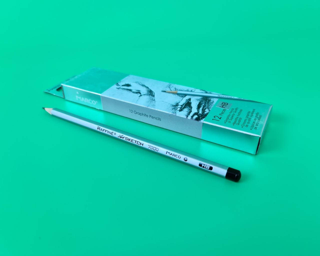 

Карандаш простой набор 12шт тм. Марко №7000-HB raffine (1 пачка)