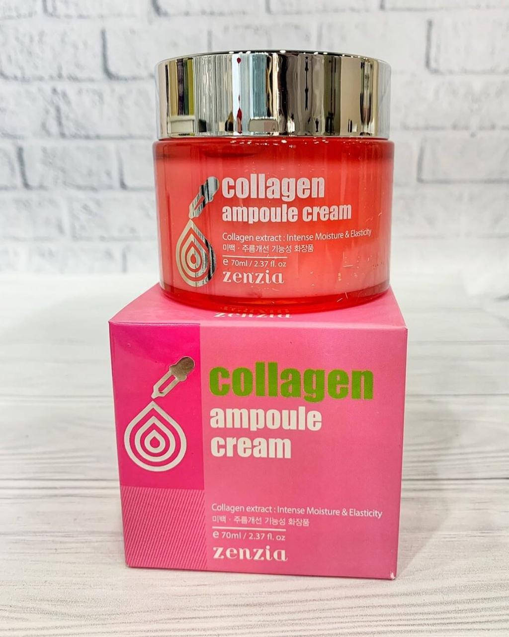 

Крем для лица на основе коллагена Zenzia Collagen Ampoule Cream 70 ml
