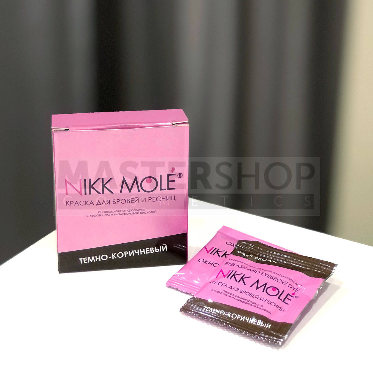 

Краска для бровей в саше Nikk Mole dark brown (темно-коричневый)