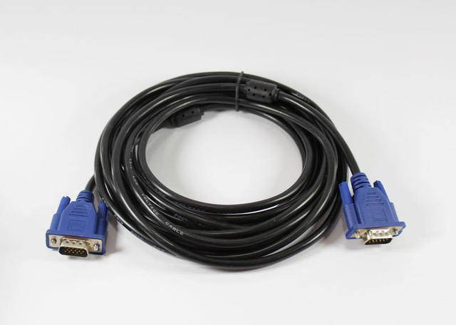 

Кабель VGA 3M 3+2, шнур для монитора vga, кабель переходник! улучшенная, Черный