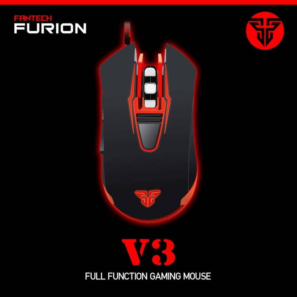 

Игровая мышь FANTECH V3 FURION 2400 DPI, Черный