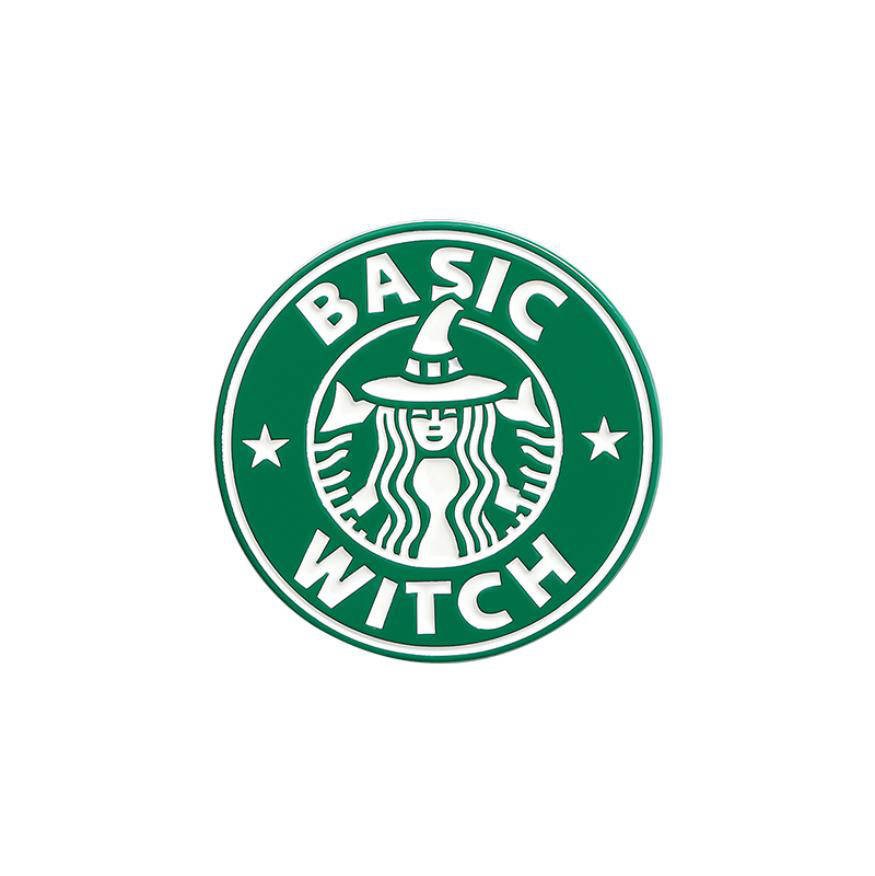

"Типичная ведьма Basic witch зеленая" значок (пин) металлический
