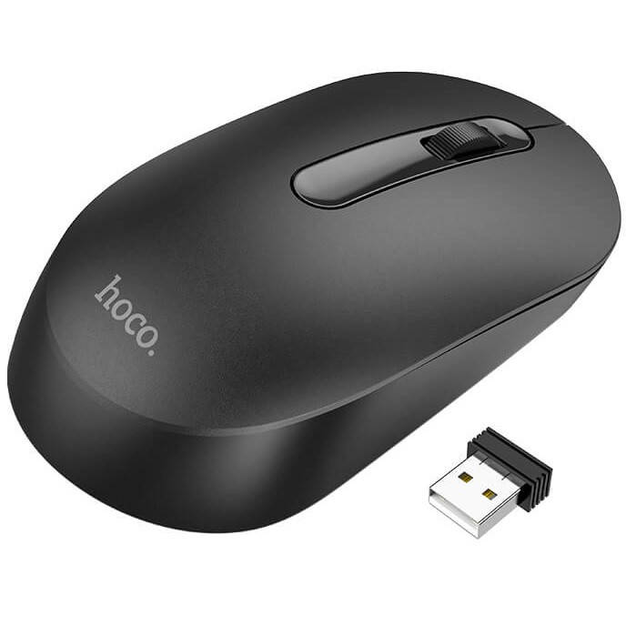 

Беспроводная компьютерная мышка HOCO GM14 |2.4G, 1200dpi, 3 клавиши| Черный