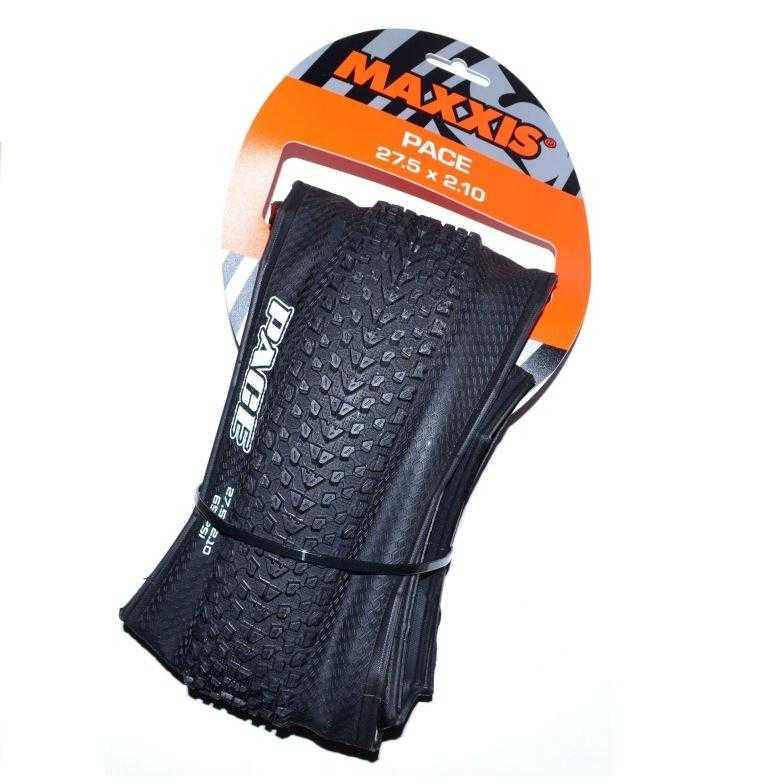 

Покришка Maxxis складна 27,5x2.10 (TB90964100) PACE, EXO/TR, 60TPI, 62A/60A, чорна