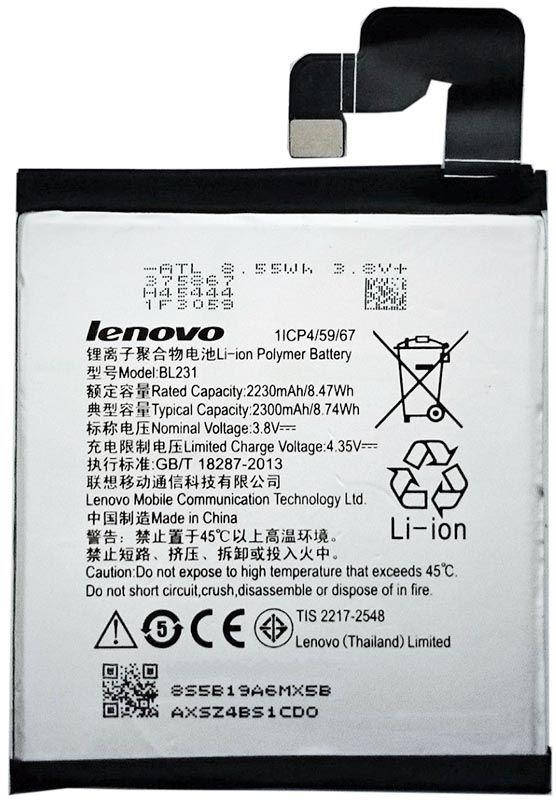 

Аккумулятор Lenovo S90 / BL231 (2300 mAh) 12 мес. гарантии