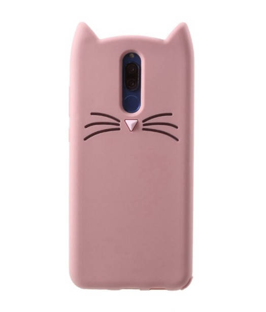 

3D Чехол для Huawei Mate 10 Lite Котик с ушками и усиками, Розовый