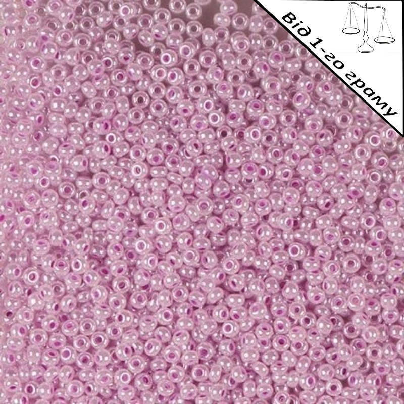 

Бісер №37325, перли світлий бузковий, 1 г