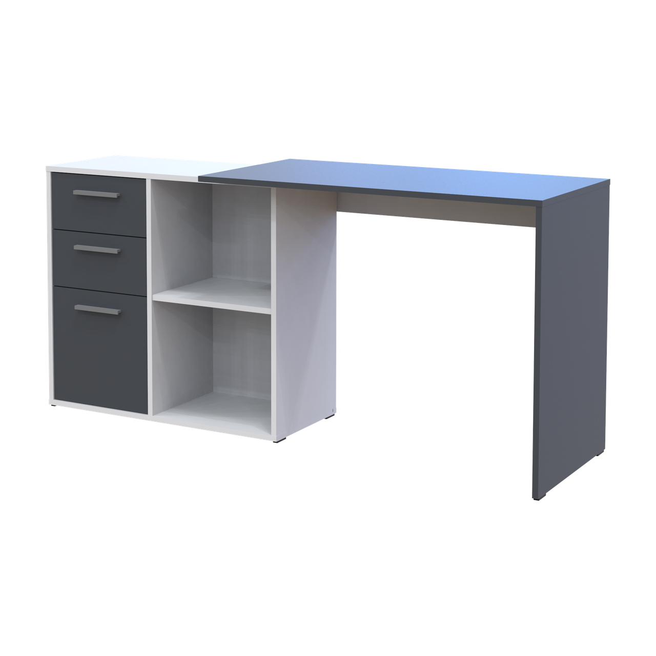 Офісний стіл Doros T8 Білий/Графіт 100х83х75 (41516125) 7