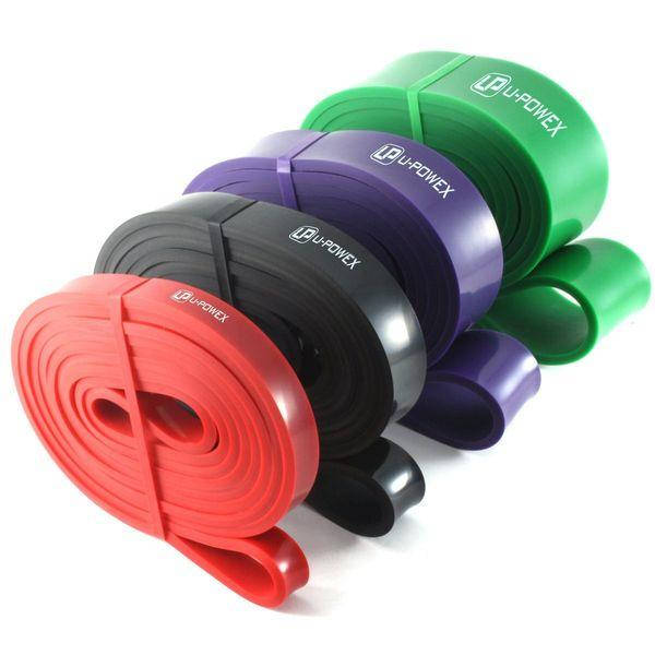 

Резинки для подтягиваний, фитнес петли U-Powex Pull Up Assist Band 4 шт + чехол