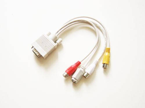 

Кабель переходник VGA на S-Video 3 RCA
