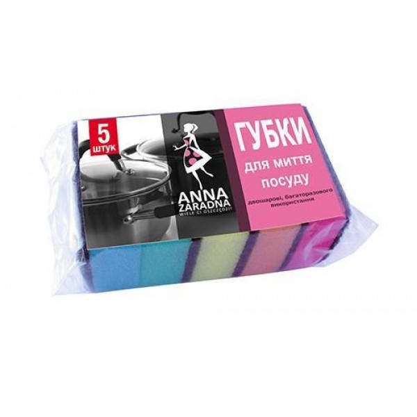 

Губка для посуды Anna Zaradna, 5 шт