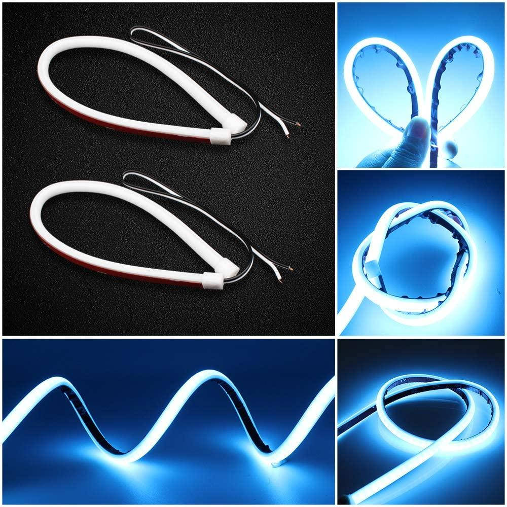 

Гибкий неон в фары "LIGHT GUIDE LAMP" СИНИЙ цвет 2 х 60см, неоновый повторитель поворота, гибкие неоновые