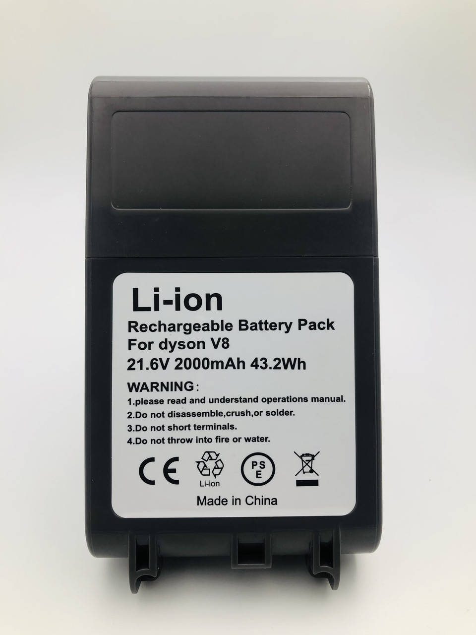 

Аккумулятор для пылесоса Dyson V8/V8 Absolute/V8 Animal/V8 Animal Absolute/SV10/SV10E, (Li-ion 21.6V 2.0Ah)