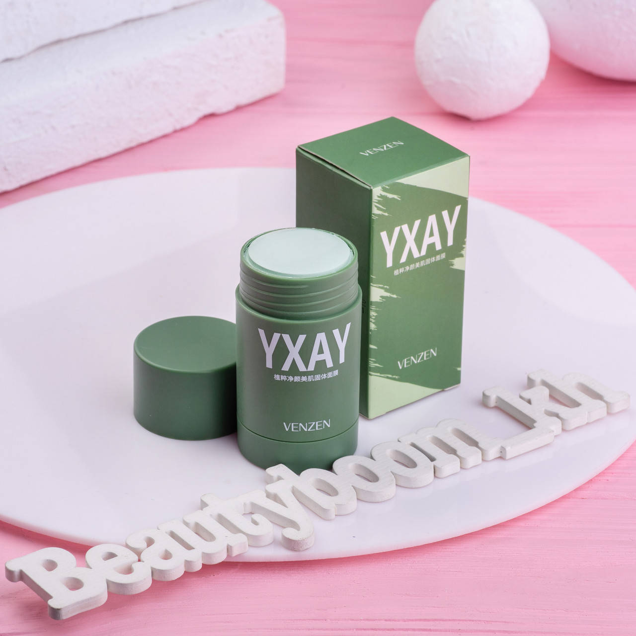 

Маска-стик для глубокой очистки кожи лица с экстрактом зеленого чая Venzen Mud Mask