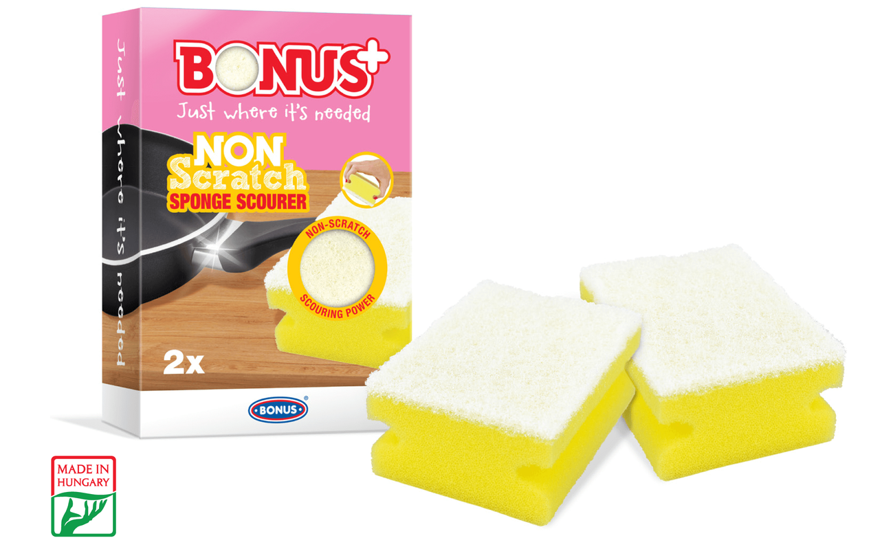 

Губка профилированная Bonus B353 Non-Scratch Sponge Scourer 2шт, Желтый