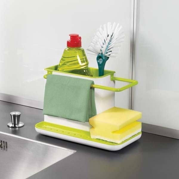 

Органайзер на раковину 3 в 1 Daily Use, Белый с зеленым