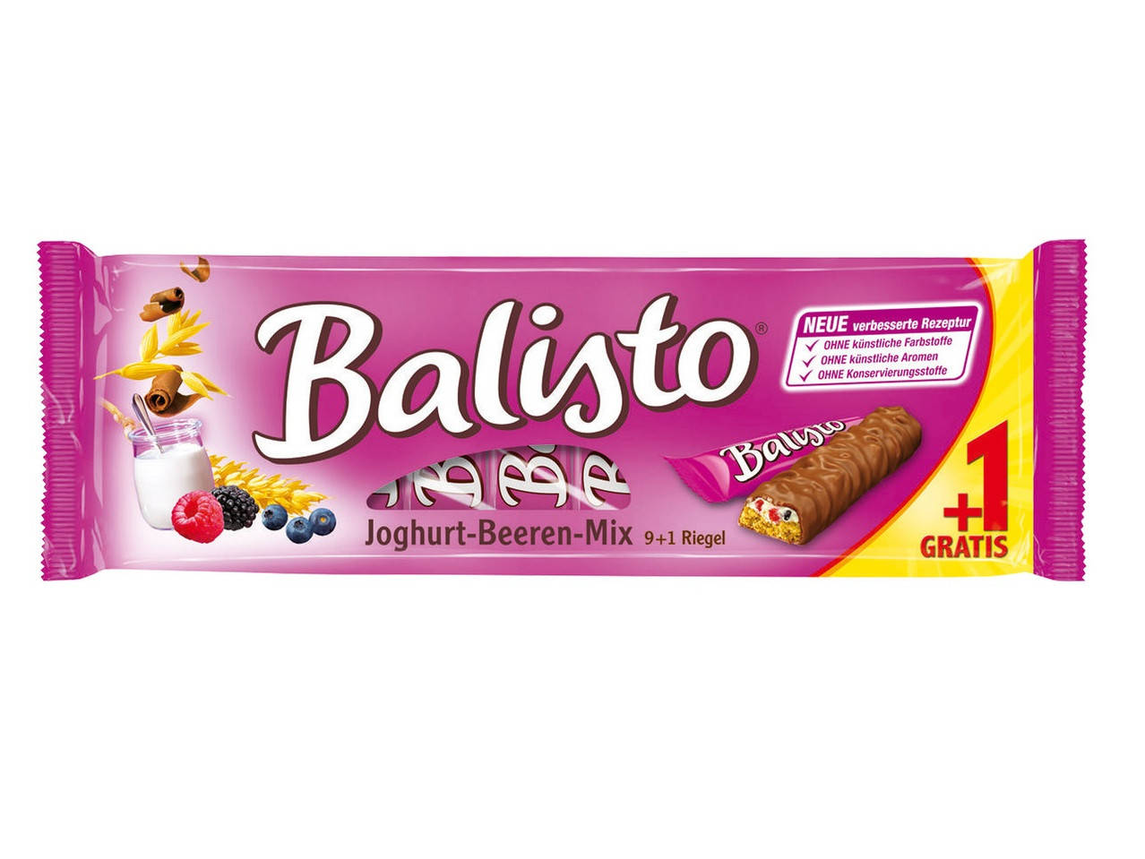 

Батончики Balisto Joghurt Berries 10s 185g