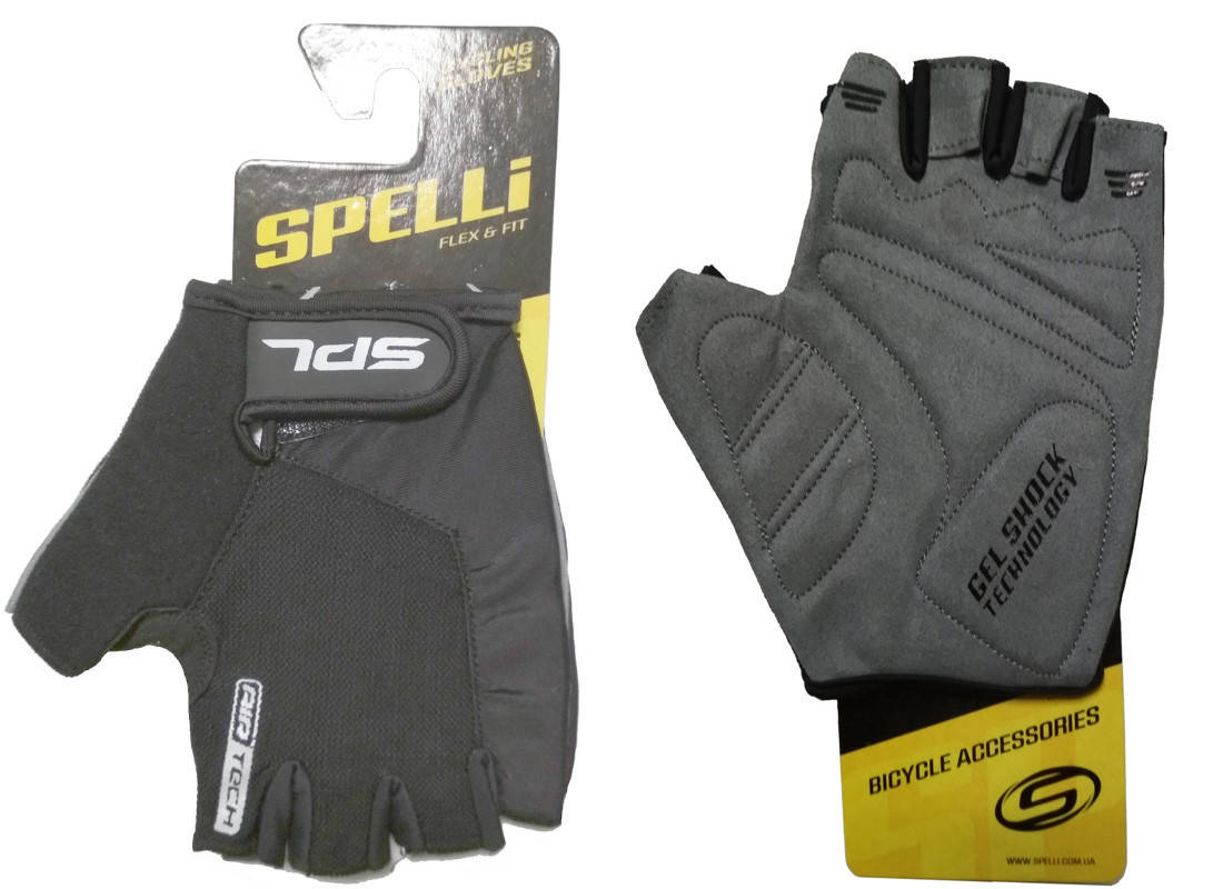 

Перчатки велосипедные Spelli SBG-1457 Black "М" черные