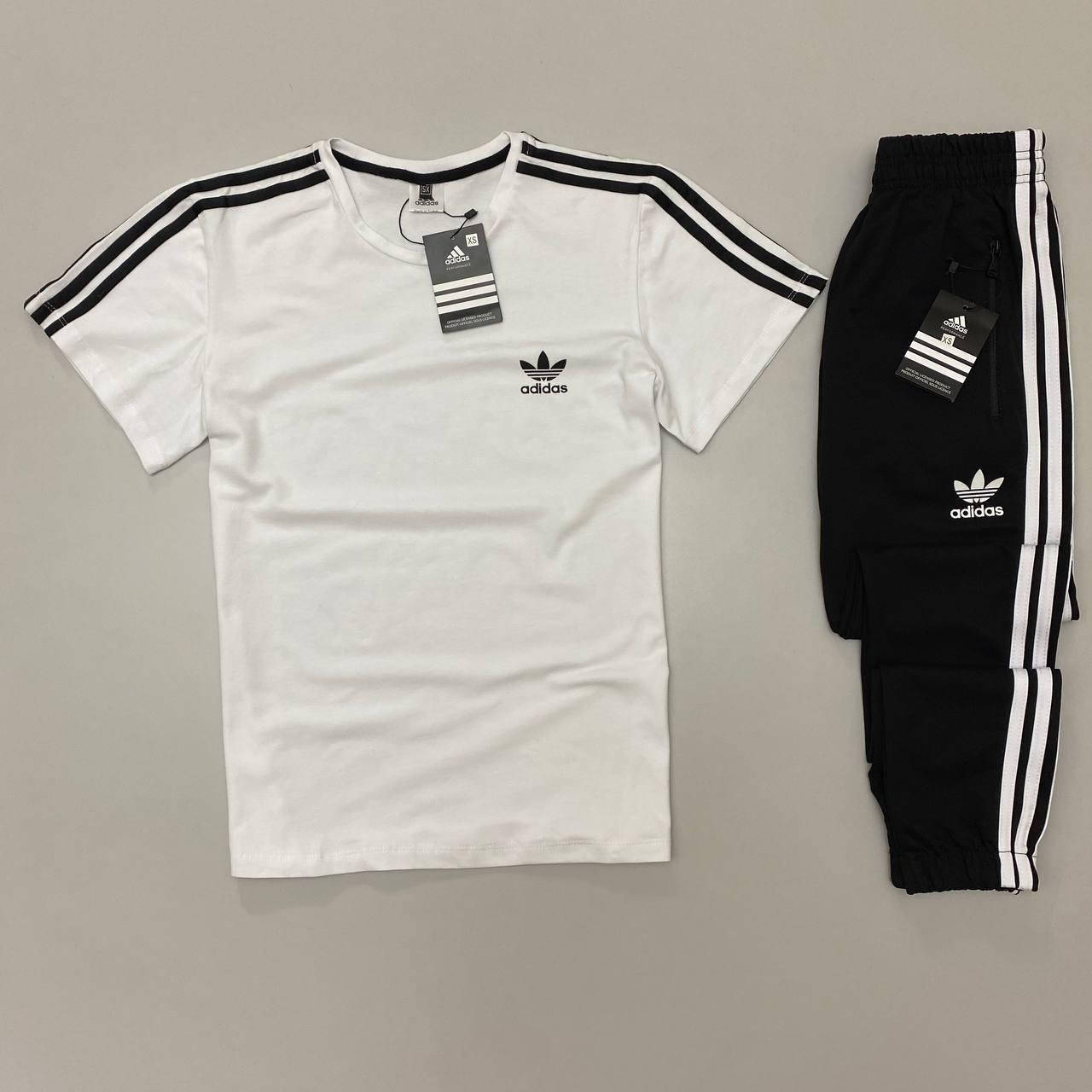 

Футболка-штаны Комплект футболки и штаны Adidas Летний комплект унисекс Мужской спортивный костюм