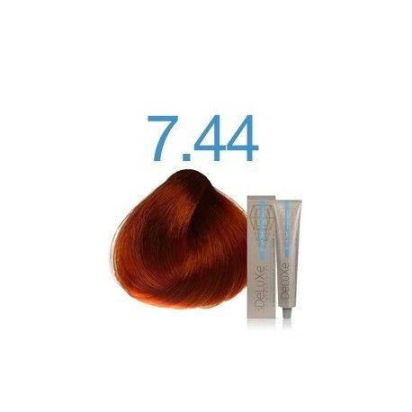 

Стойкая крем-краска 3DeLuXe professional № 7-44 - блондин насыщенно-медный, 100 мл
