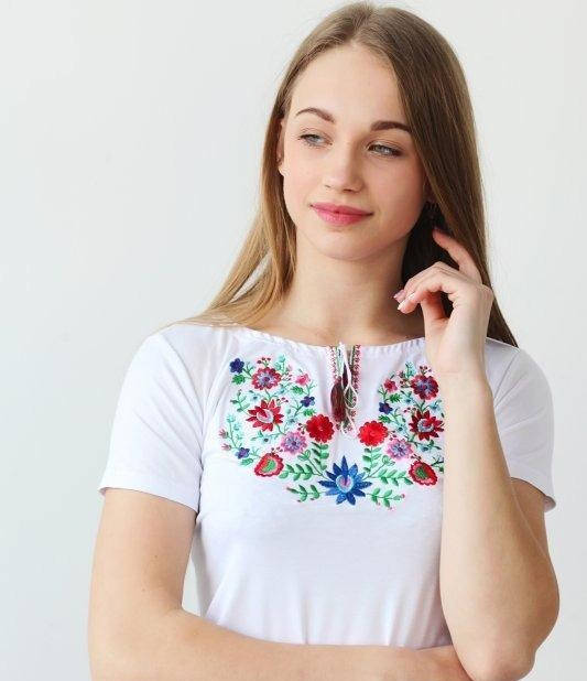

Футболка-вышиванка женская, вишиванка жіноча, р-р 42-56