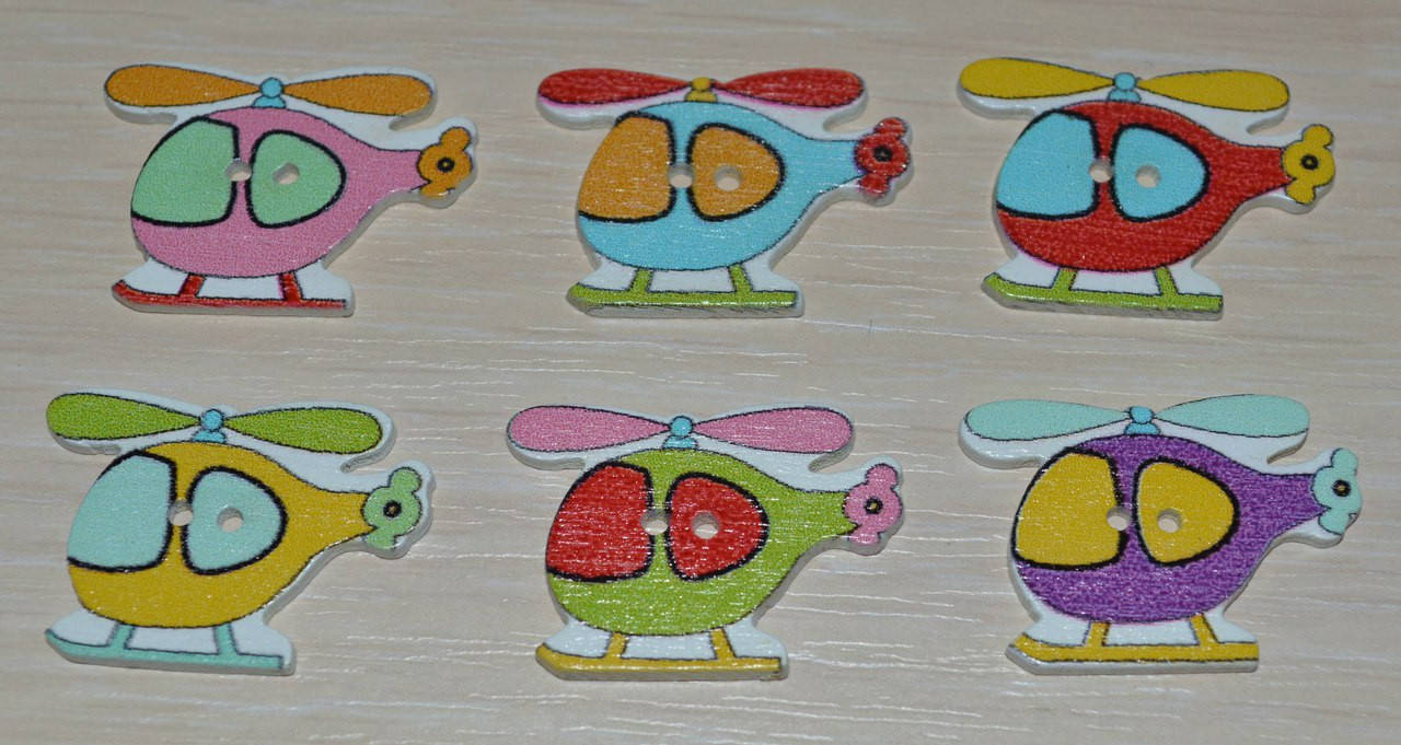 

Пуговица вертолет