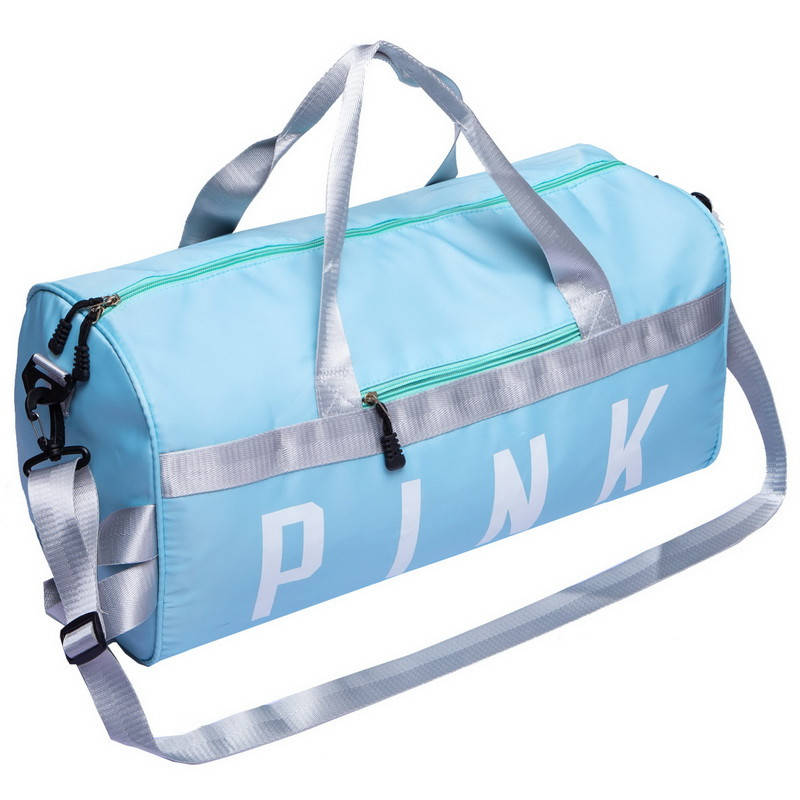 

Сумка спортивная для спортзала, фитнеса PINK SP-Sport GA-1068 голубой