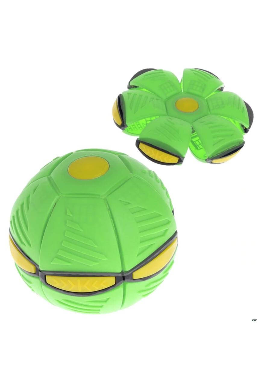 

Мяч-запускалка складной PHLAT BALL плоский мяч трансформер шар-летающий зелений