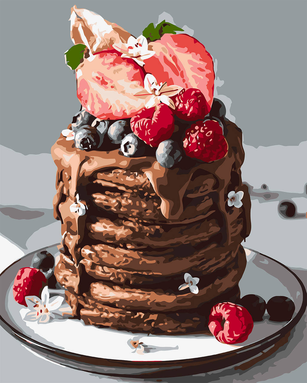 

Картина по номерам Origami Натюрморт пирожное LW 3145 40*50 производство Украина