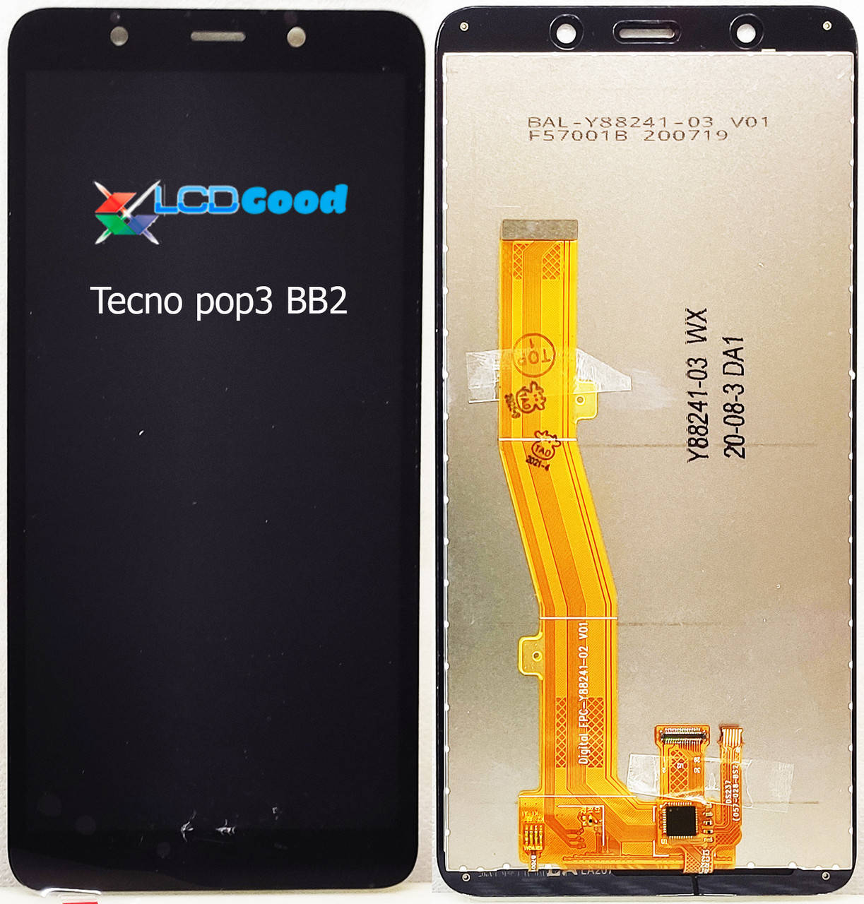 

Модуль ( дисплей + тачскрин ) Tecno POP3 BB2 Чорний, Черный