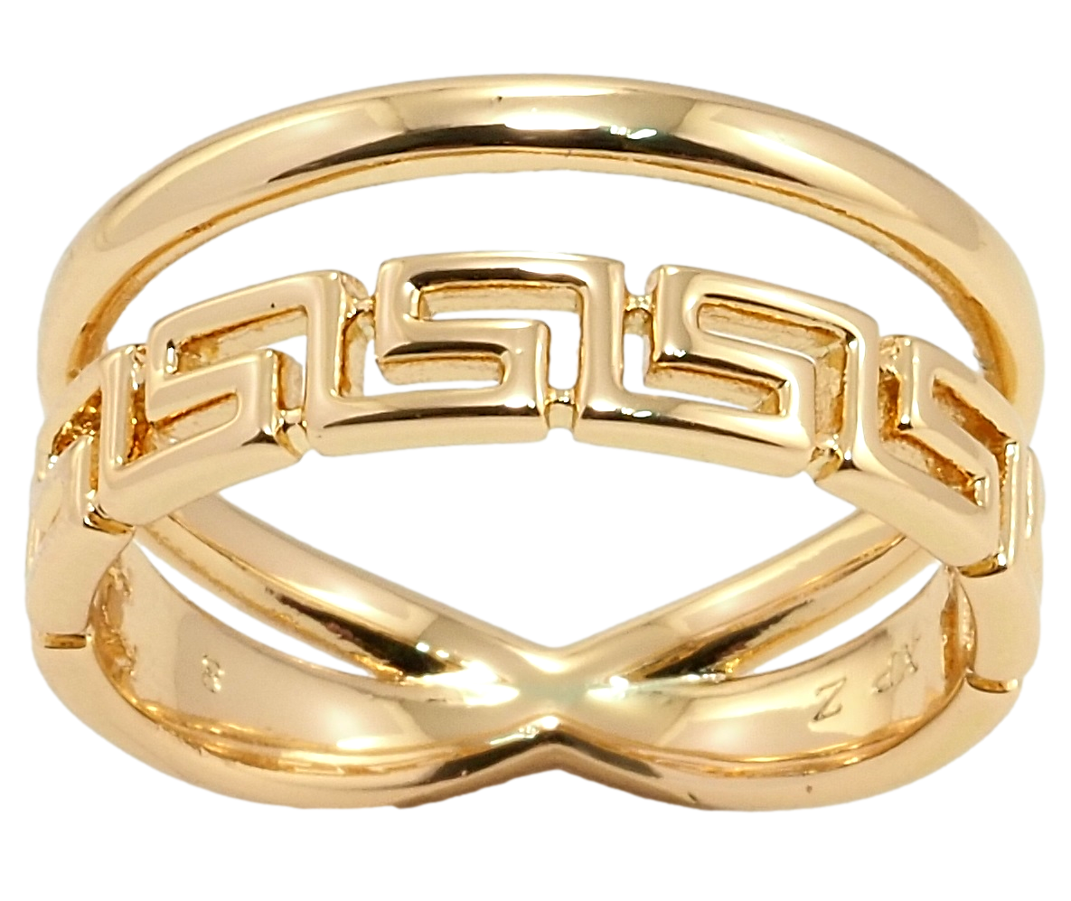 

Кольцо Xuping Позолота 18K "Греческий орнамент" р.18.5