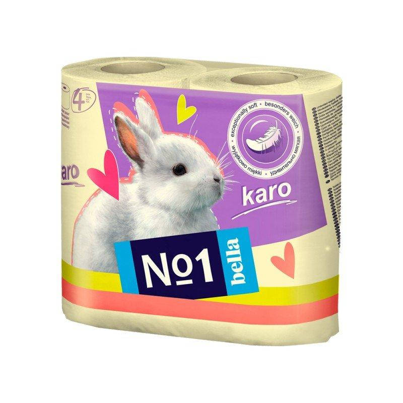 

Туалетная бумага Bella №1 Karo желтая 4 рулона, Желтый