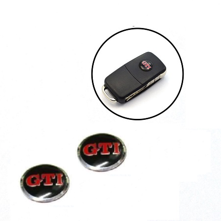 

Логотип наклейка на выкидной ключ VolksWagen GTI 14mm, Черный