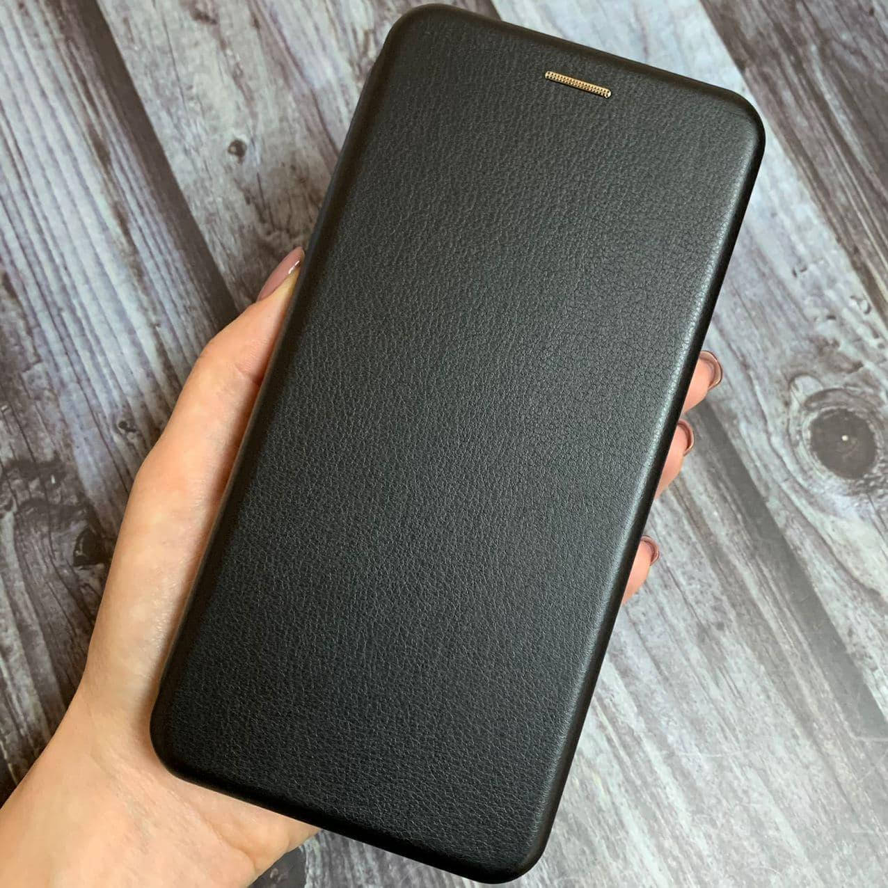 

Чехол книга для Xiaomi Redmi Note 8t с эко кожи с подставкой книжка на телефон сяоми редми нот 8т черная STN, Черный