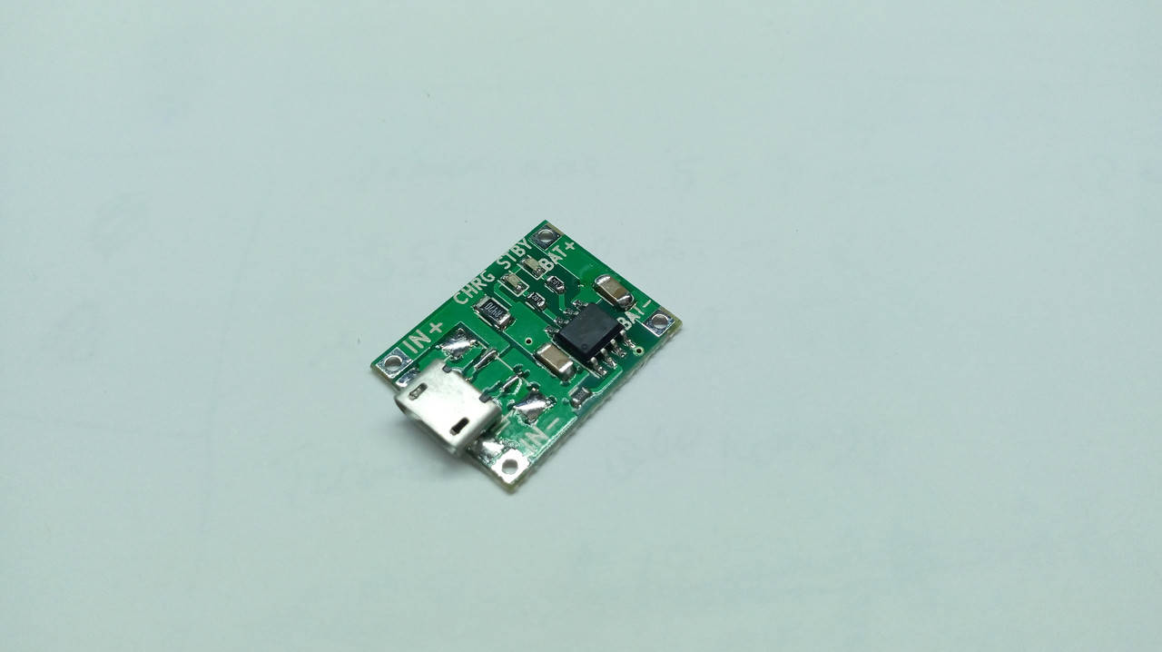 

Модуль зарядки Li-ion аккумуляторов TP4056, microUSB