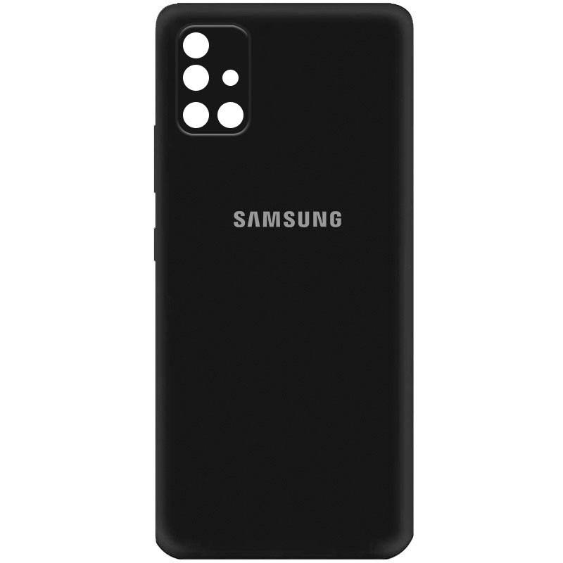 

Силиконовый чехол для Samsung Galaxy A51 Черный микрофибра soft touch