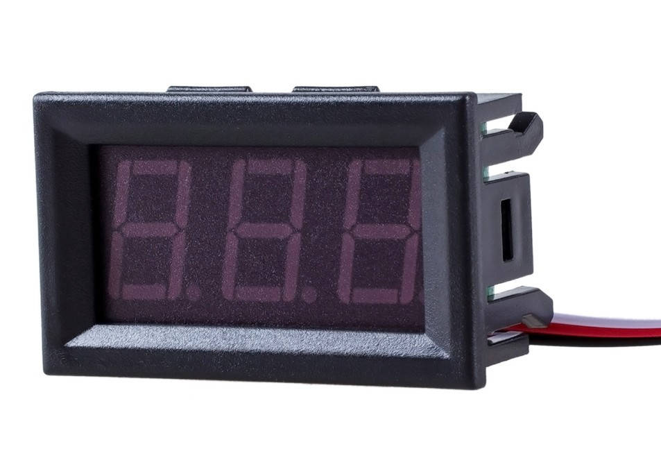 

Вольтметр D-SUN DC 4,5-120 В (красные цифры), Красный