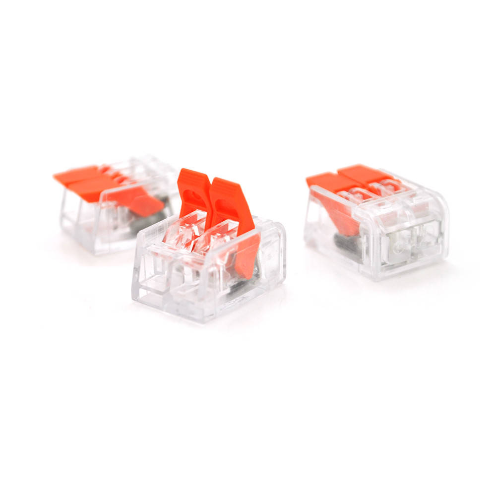 

Клемма с нажимными зажимами 2-проводная WAGO K221-412 для распределительных коробок, 2-pin,