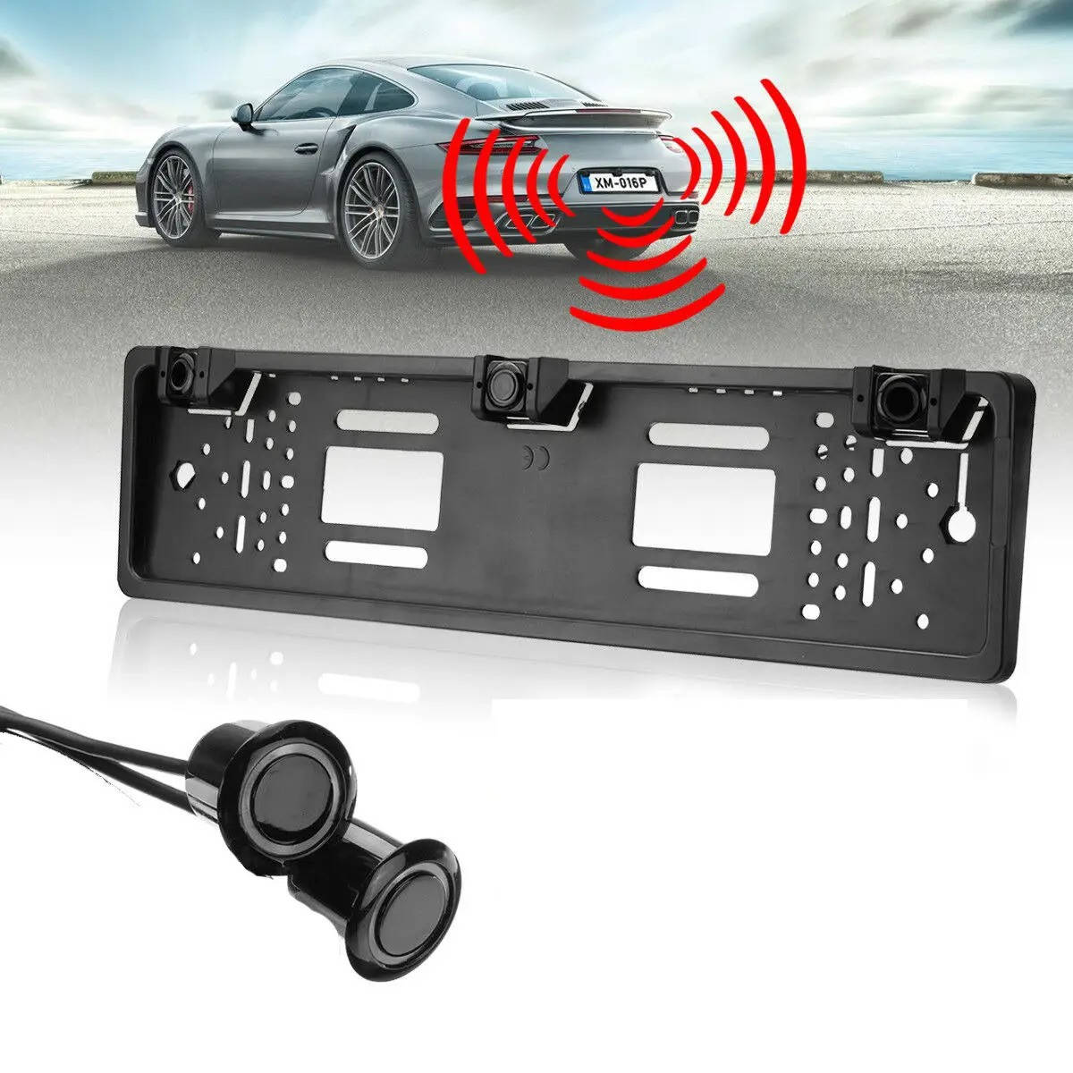 

Парктроник с камерой заднего вида в рамке номерного знака Sensor MD