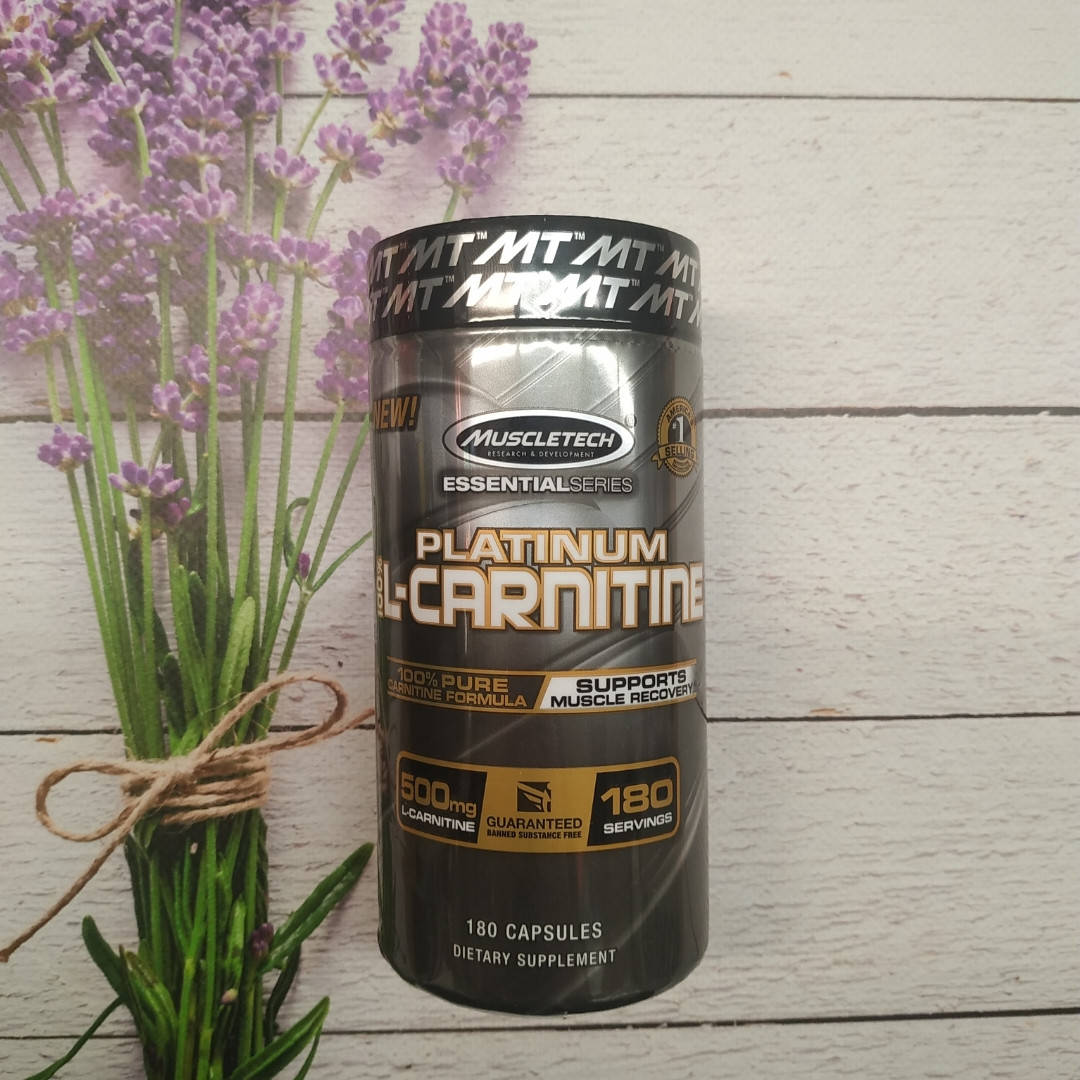 

MuscleTech Platinum L - Carnitine 500mg 180 caps карнітин жирозпалювач