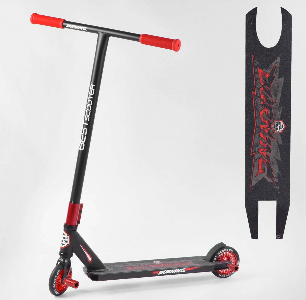 

Самокат трюковый 76585 "Best Scooter" красный 08202